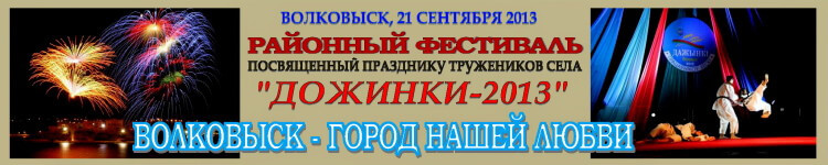 Фестиваль Дожинки-2013 Баннер